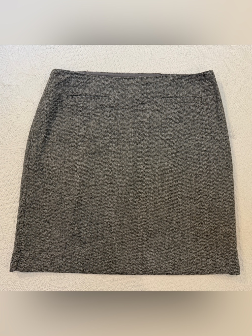 Talbots Wool Blend Pencil Skirt Gray Women’s Size 12 Fully Lined